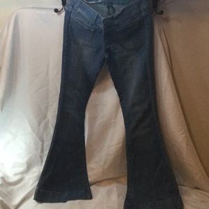 Bell bottom low rise jeans